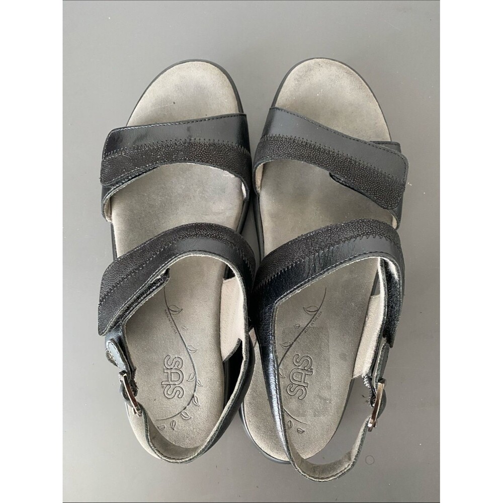 SAS Black Women's Comfort Slingback Sandals Sz 9 Regular Width - Picture 6 of 16